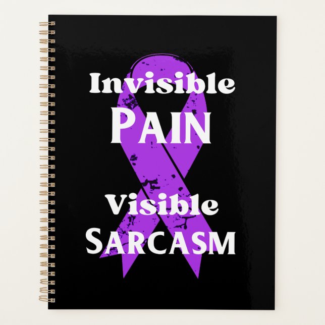 Unsichtbarer Schmerz sarkastisch Planer (Vorderseite)