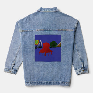 Unsichtbares Mädchen in einem anderen Universum ge Jeansjacke
