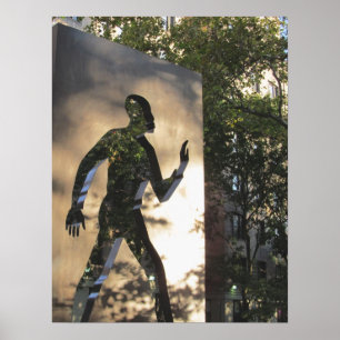 UNSICHTBARES MENSCHENMONUMENT IN NEW YORK CITY Pos Poster