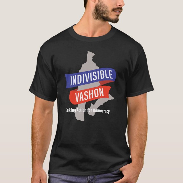 Unsichtbares Vashon Logo-Shirt - für dunkle Hemden T-Shirt (Vorderseite)