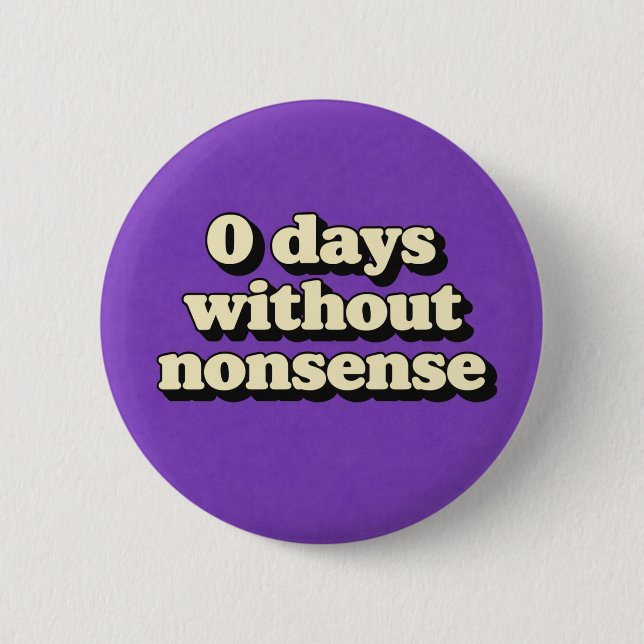 Unsinn Button (Vorderseite)