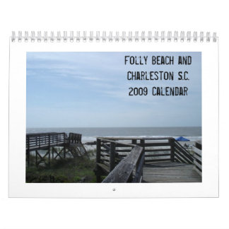 Unsinnigkeits-Strand und Charleston S.C. 20… Kalender