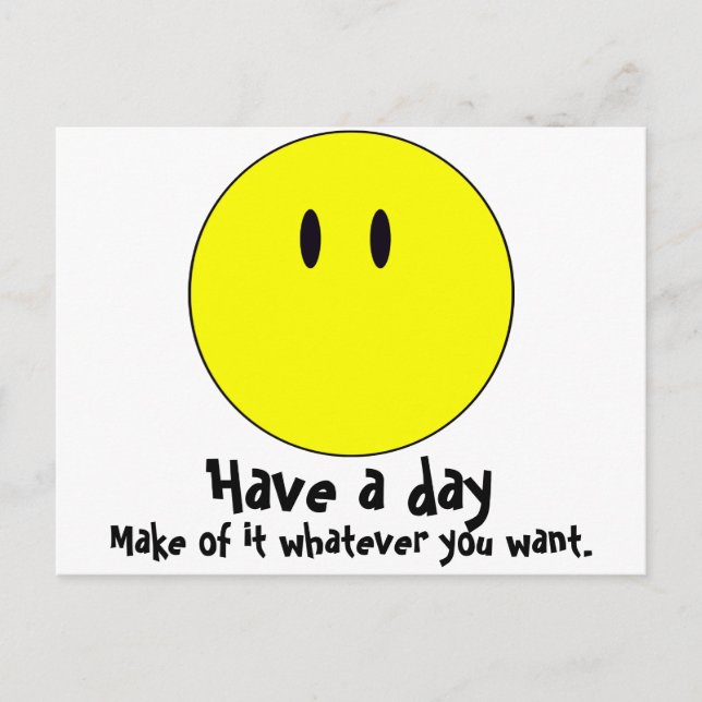 unsmiley postkarte (Vorderseite)