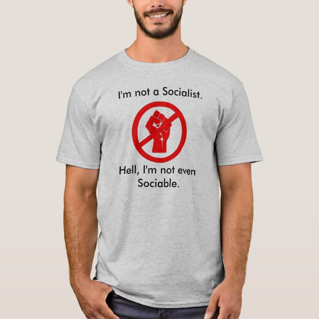 Unsociable Anti-Sozialistisches Shirt