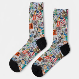 Unsortierte Briefmarkensammlung Socken