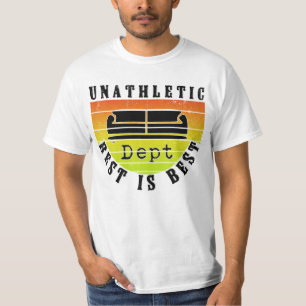 unsportliche Abteilung Ruhe ist am besten lustige T-Shirt