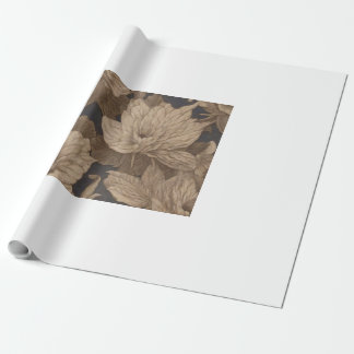 Unsterbliche indigoische Blume neben dem Weg zum U Geschenkpapier