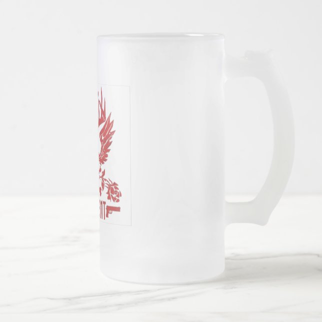 Unstimmiger mattierter Bier-Becher Mattglas Bierglas (Rechts)