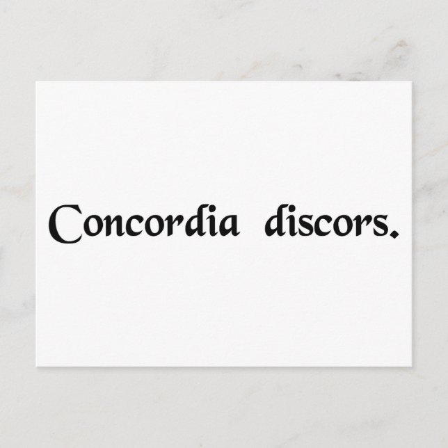 Unstimmigkeit Postkarte (Vorderseite)