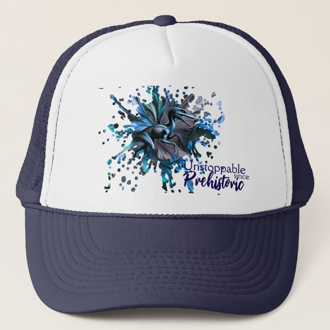 Unstoppable Raptor – Fuel Strength, Rule the Wild Truckerkappe (Vorderseite)
