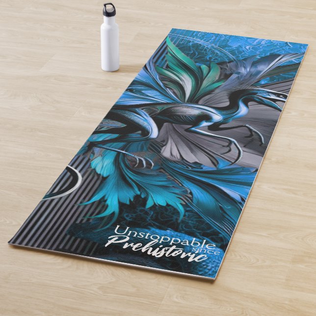 Unstoppable Raptor – Fuel Strength, Rule the Wild Yogamatte (Beispiel)