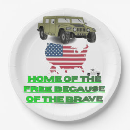 Unstoppable veterans pappteller