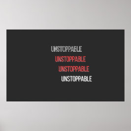 UnstoppableUnstoppableProfilkarte Poster