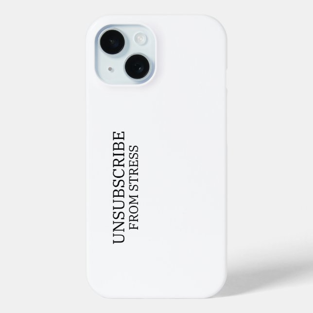 Unsubscribe From Stress Impact Resistant  Case-Mate iPhone Hülle (Rückseite)