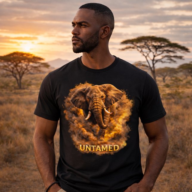 Untamed Elephant | African Wildlife Strength Tri-Blend Shirt (Von Creator hochgeladen)