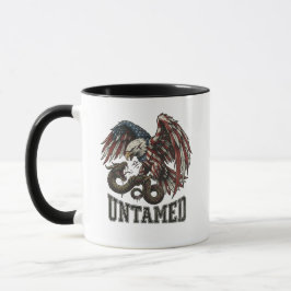 Untamed Patriotic Eagle and Snake Mug Tasse