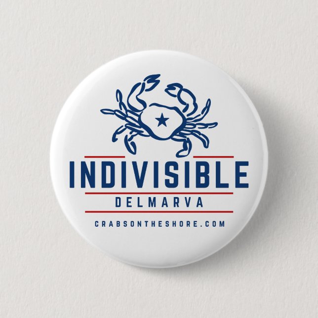 Unteilbarer DelMarVa-Button Button (Vorderseite)