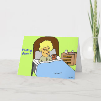 Unten grüßendes Gefühl Karte