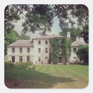 Unten Haus, das Zuhause von Charles Darwin Quadratischer Aufkleber