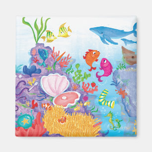 Unten im Ozean Magnet