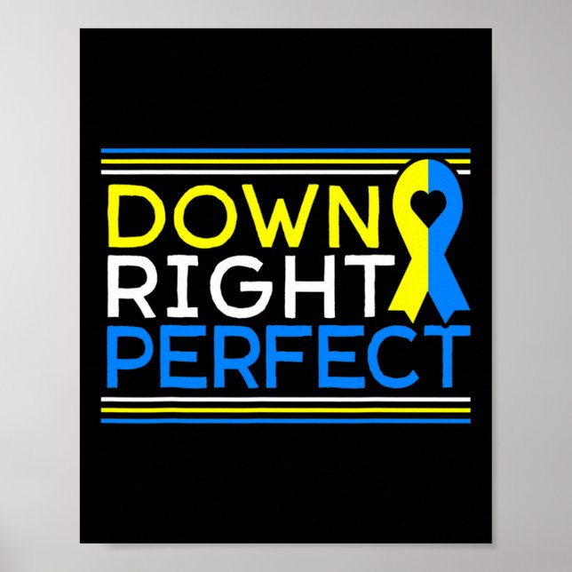 Unten - Perfect Down Syndrome Awareness Support Poster (Vorne)