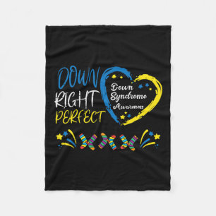 Unten rechts Perfect Down Syndrome Awareness Boys Fleecedecke