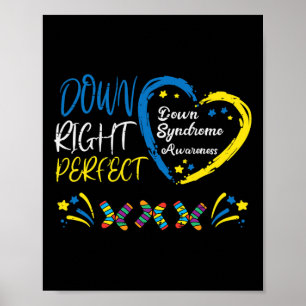 Unten rechts Perfect Down Syndrome Awareness Boys  Poster