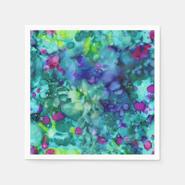 Unten stehend einige geheimnisvolle Ausdrücke: Serviette (Vorderseite)