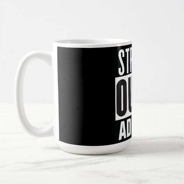 Unten Text hinzufügen Kaffeetasse (Links)