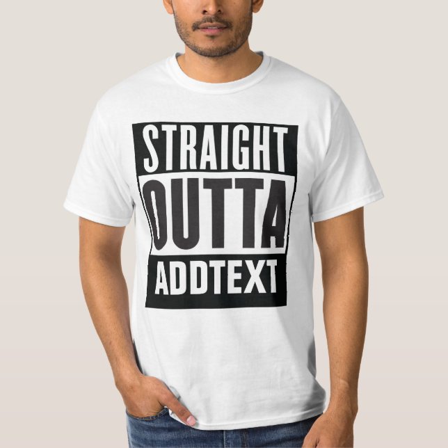 Unten Text hinzufügen T-Shirt (Vorderseite)