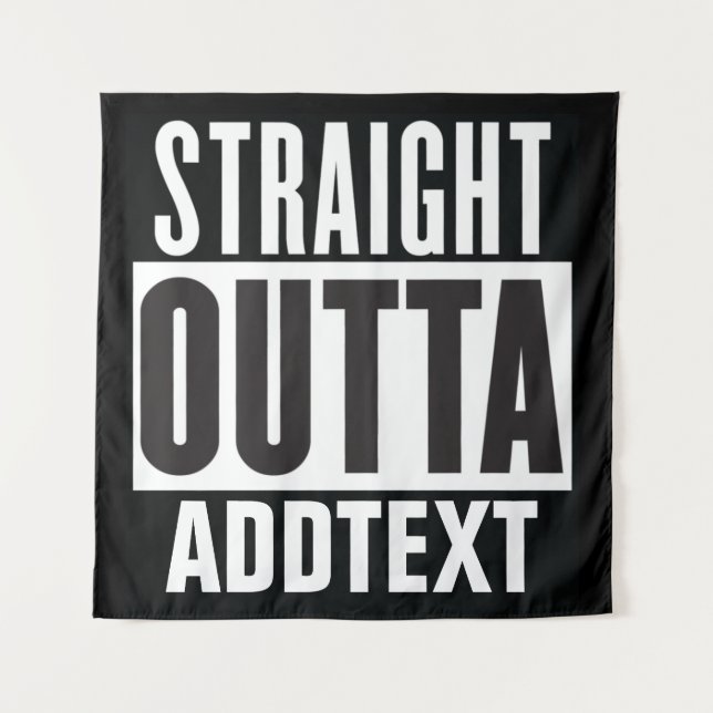 Unten Text hinzufügen Wandteppich (Vorderseite)