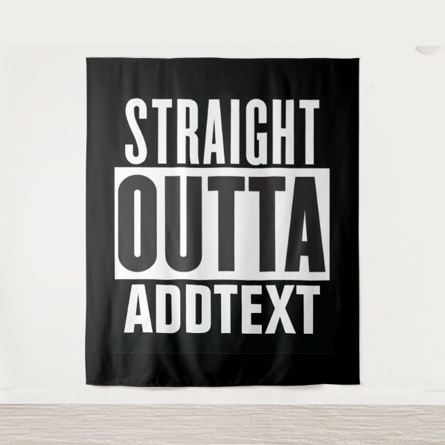 Unten Text hinzufügen Wandteppich (Vorderseite)