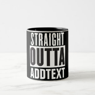 Unten Text hinzufügen Zweifarbige Tasse