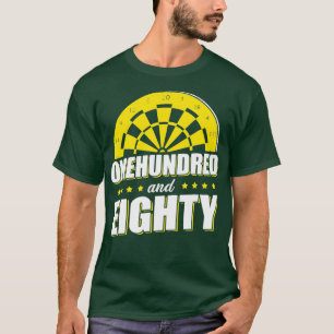 - Unten und achtzig - Witziger Dartspieler T-Shirt