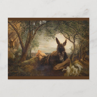 Unten und die Fairies Feiertagspostkarte