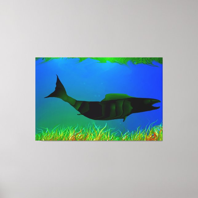 Unten unter Digital-Malerei auf Leinwand (Vorderseite)