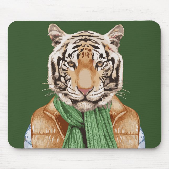 Unten Weste-Tiger Mousepad (Vorne)