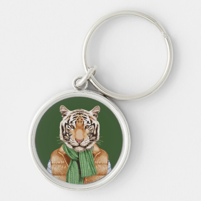 Unten Weste-Tiger Schlüsselanhänger (Vorne)