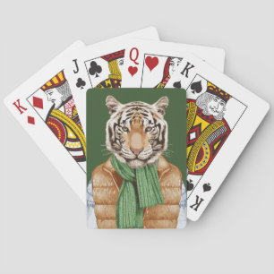 Unten Weste-Tiger Spielkarten