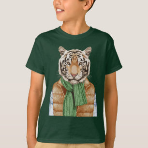 Unten Weste-Tiger T-Shirt