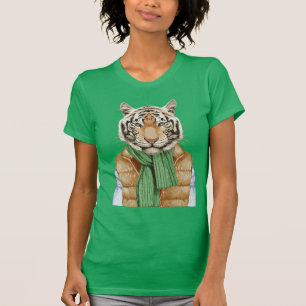 Unten Weste-Tiger T-Shirt