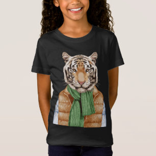 Unten Weste-Tiger T-Shirt