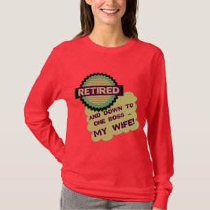 Unten zu einem Chef T-Shirt