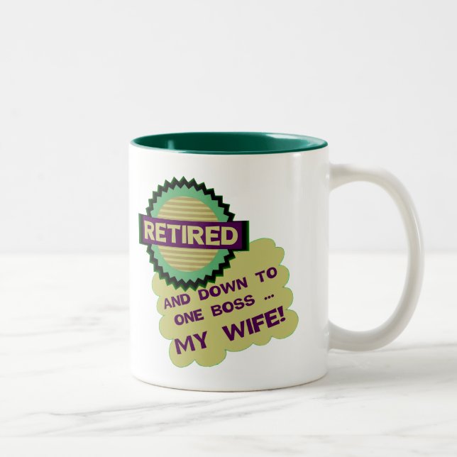 Unten zu einem Chef Zweifarbige Tasse (Rechts)