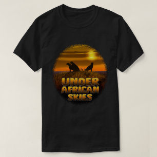 Unter afrikanischem Himmel Sonnenuntergang Safar T-Shirt
