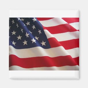 unter amerikanischer Flagge Magnet