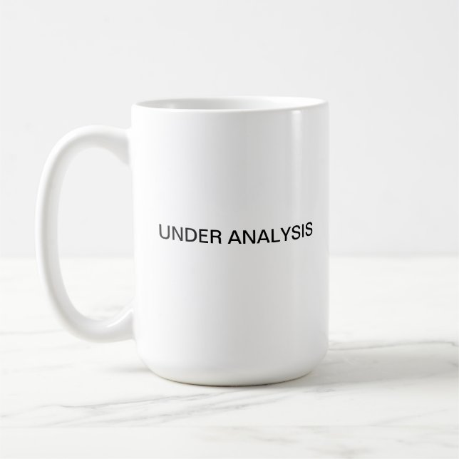 Unter Analyse Kaffeetasse (Links)