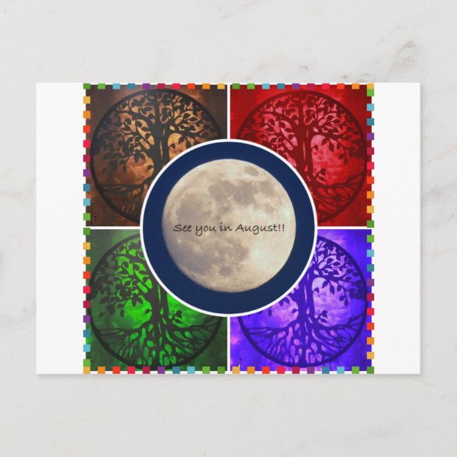 Unter August Himmel... Postkarte (Vorderseite)