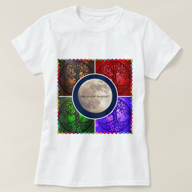 Unter August-Himmeln… T-Shirt (Design vorne)
