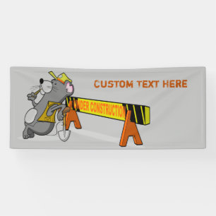 Unter Bauart Niedlicher Cartoon Maus personalisier Banner